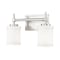 Z-Lite Cadoc 2 Light Vanity, 15in. W x 9in. H, Brushed Nickel 622-2V-BN - alternate 1